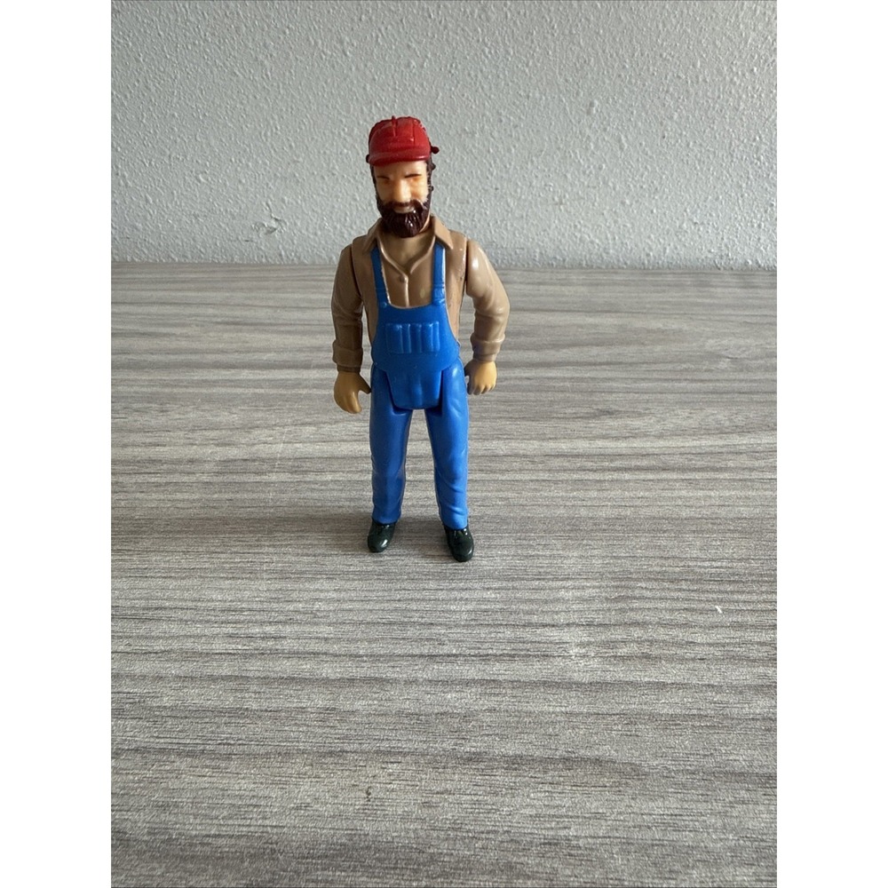 Dukes of Hazzard Uncle Jesse 3.75" Brown Beard VTG 80's Toy Action Figure Mego